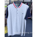 Men's CVC Cotton Polyester Pique Heather Polo Shirts